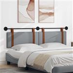 vidaXL Hangend hoofdbord Lichtgrijs Antiek PU