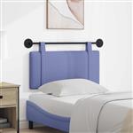 vidaXL Hangend hoofdbord Jeans Blauw Stof