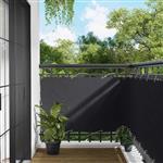 vidaXL Balkon Scherm Zwart 100 x 300 cm Oxford Stof