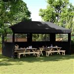 vidaXL Partytent Zwart 292 x 580 x 315 cm Oxford Stof