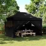 vidaXL Partytent Zwart 279 x 410 x 315 cm Oxford Stof