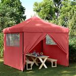 vidaXL Partytent Bordeauxrood 292 x 292 x 315 cm Oxford Stof