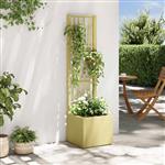 vidaXL Tuindruppel met Trellis Groen 36 x 36 x 140 cm PP