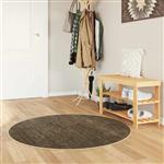 vidaXL Vloerkleedloper MARSA Bosgroen Ø 120 cm Polyester en PVC