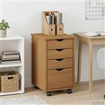 vidaXL Rolling Kast MOSS HoningBruin 34 x 39 x 56 cm