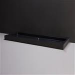 Wastafel Forzalaqua Palermo Graniet Gezoet Gebrand 2 Kraangaten Zwart 120,5x51,5x9 cm