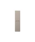 Kolomkast Wiesbaden Sulora 160x40x35 cm Afgeronde Hoeken Geribbeld Mat Beige