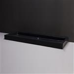 Wastafel Forzalaqua Palermo Graniet Gezoet Met Kraangat Zwart 120,5x51,5x9 cm