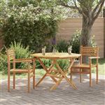 vidaXL Stoel 2 pcs Bruin 56 x 55 x 90.5 cm Massief Teakhout