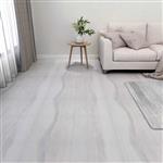 vidaXL Vloerplanken 5,11 m² 55 pcs PVC Wit en Lichtgrijs