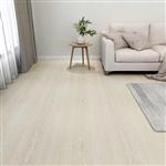 vidaXL Vloerplanken 5,11 m² 55 pcs PVC Wit en Beige