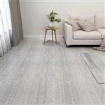 vidaXL Vloerplanken 5,11 m² 55 pcs PVC Lichtgrijs en wit.