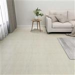 vidaXL Vloerplanken 55 pcs Crème 5,11 m² PVC