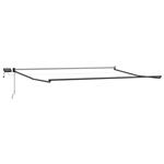 vidaXL Elektrisch uitschuifbaar zonnescherm frame Antraciet 4 × 3 m