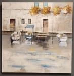 Olieverf schilderij bootjes