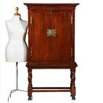 Hollands Koloniaal Tafelkastje ingericht als bar met brons beslag (No.391135)