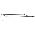 vidaXL Handmatige Luifelhouder met LED's Antraciet 4 × 3 m Aluminium