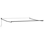 vidaXL Handmatig uitschuifbaar zonnescherm Antraciet 4 x 2 m Aluminium