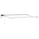 vidaXL Elektrisch uitschuifbaar zonnescherm frame Wit 3,5 x 2 m
