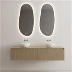 Onderkast Gliss Design Timotheus 180 CM 2 Lades Incl Topplaat Ash Grey