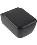 Villeroy & Boch Skyla Combi-Pack Wandhangend Met Twistflush Pure Black Ceramicplus