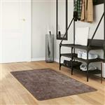 vidaXL Vloerkleedloper MARSA Grijs 150 x 100 cm Polyester en PVC