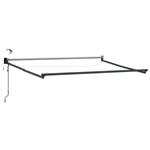 vidaXL Elektrisch uitschuifbaar zonnescherm frame Antraciet 3 x 2 m