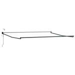 vidaXL Elektrisch uitschuifbaar zonnescherm frame Antraciet 4 × 3 m