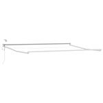 vidaXL Elektrisch uitschuifbaar zonnescherm frame Wit 4 × 3 m