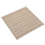 vidaXL Tapijt 20 pcs Gestreept Beige 50 x 50 cm 100% Polypropyleen