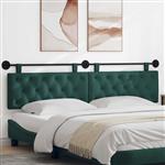 vidaXL Hangend Hoofdeinde Donkergroen 210 x 55 x 7 cm Stof