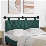vidaXL Hangend Hoofdeinde Donkergroen 130 x 55 x 7 cm Stof