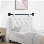 vidaXL Hangend Hoofdeinde Wandgemonteerd Wit 100 x 55 x 7 cm Stof