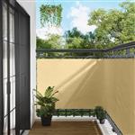 vidaXL Balkon Scherm Zand 110 x 300 cm Oxford Stof