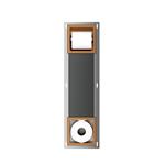 Toiletrolhouder Zonder Klep en Reserverolhouder Inbouw Wiesbaden Rocko Geborsteld Brons Koper