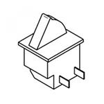 Alarm switch for single step and slide out