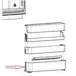 Dometic flessenrek onder RMS8500
