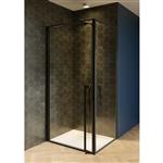 Douchecabine Riho Lucid GD201 Omkeerbaar Verstelbaar Aluminium 200x90x100 cm Mat Zwart