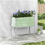 vidaXL Plantenbak Pastelgroen 100 x 45 x 90 cm Gegalvaniseerd staal