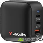 Verbatim GaN 70W Snellader (2x USB-C, 1x USB-A)