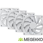 Hyte FA12 120mm PWM Fan 4 Pack [SNOW WHITE]
