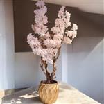 Kunst bloesemboom - Kunstboom - roze - 110cm - Voor binnen - Fluffy bloesem roze