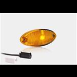 Fristom LED markeringslicht ovaal amber | 12-24V | 1,5mm². connector