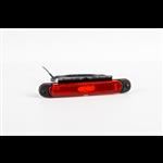 Fristom LED slimline markeerlicht rood beugel 12-24V 50cm kabel
