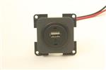 Presto Contactdoos 1x USB Lader 12V Inbouw S-10.000 Grijs