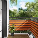vidaXL Balkon Scherm Oranje en Bruin 75 x 200 cm PU gecoat oxford alu