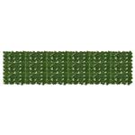 vidaXL Balkonscherm met bladeren Groen 300 x 75 cm
