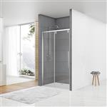 Nisdeur Van Rijn ST06 Schuifdeur Met Vaste Wand 140x200 cm 8 mm Soft Close Chroom