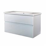 Badkamermeubel Best Design Quick-Greeploos 100x56x44cm Onderkast + Wastafel Wit