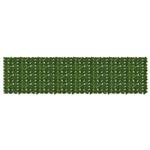 vidaXL Balkonscherm met bladeren Groen 400 x 100 cm